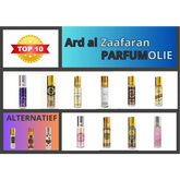 Verkochte parfumolie flesjes van het Arabische merk Ard al Zaafaran in set